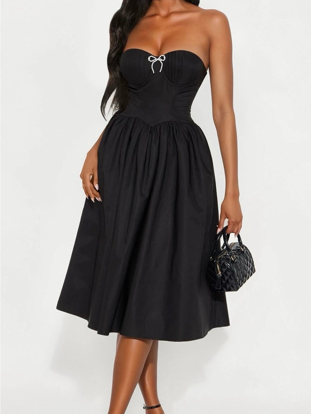 Black maxi dress
